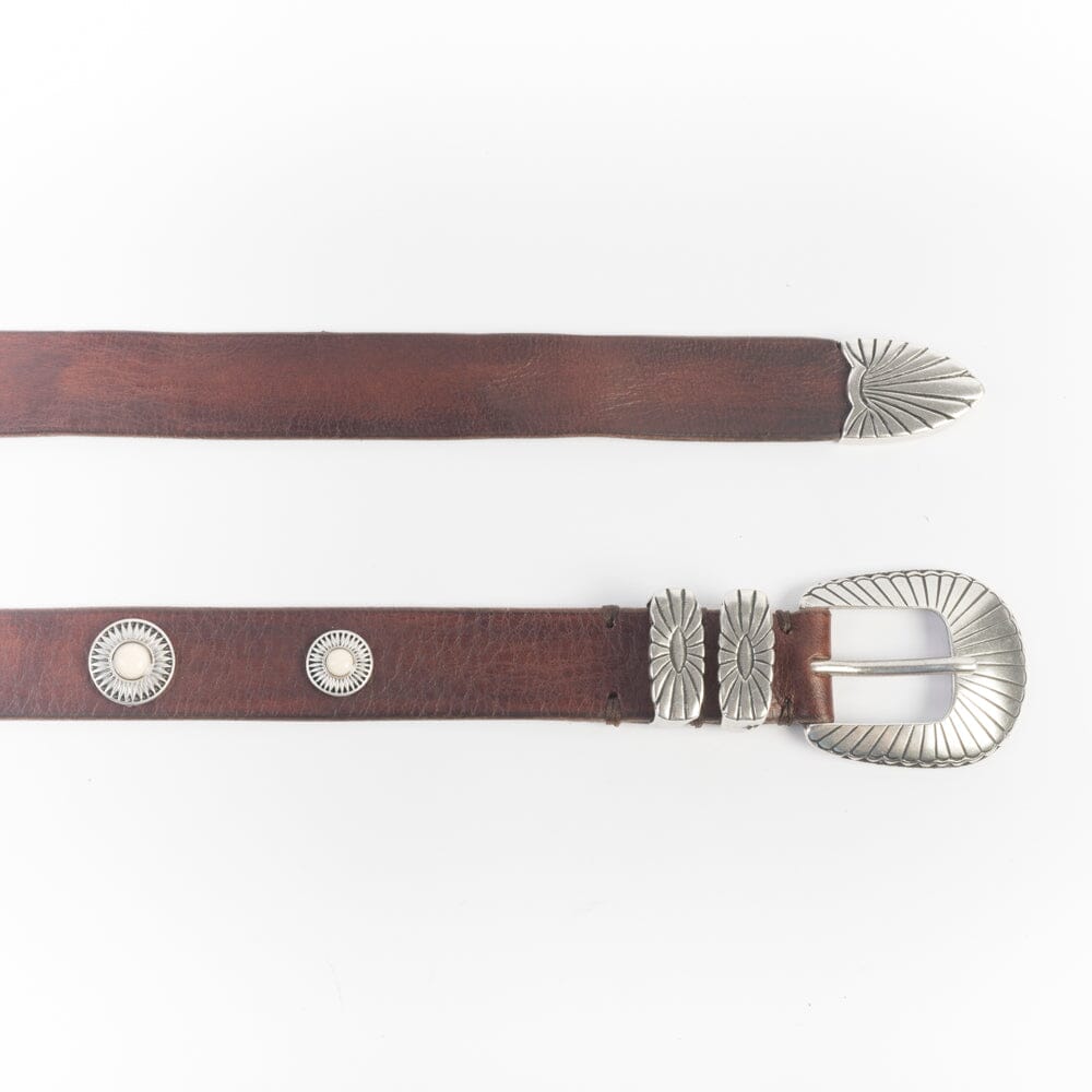 PUNTO VITA - Cintura PV2412 - Marrone - Perla Bianco Accessori Donna PUNTO VITA