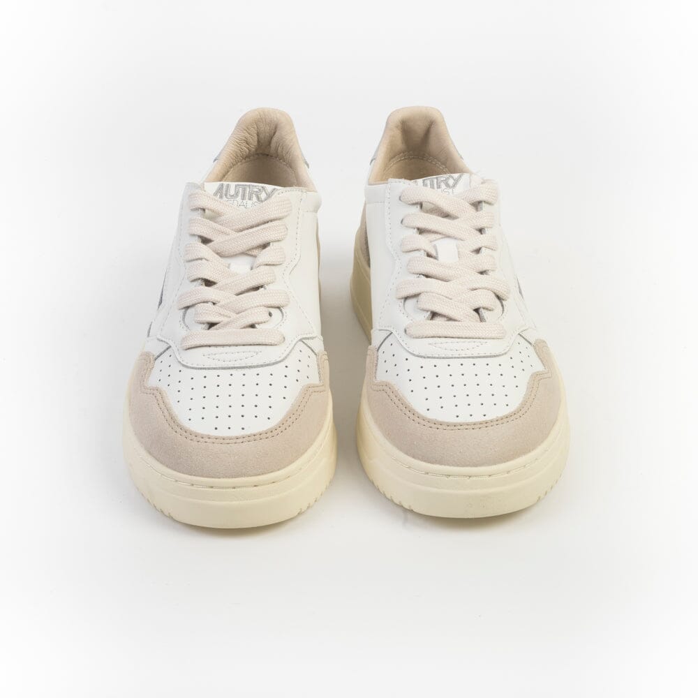 AUTRY LS74- LOW WOM LEAT/SUEDE - Bianco Silver Scarpe Donna AUTRY - Collezione donna