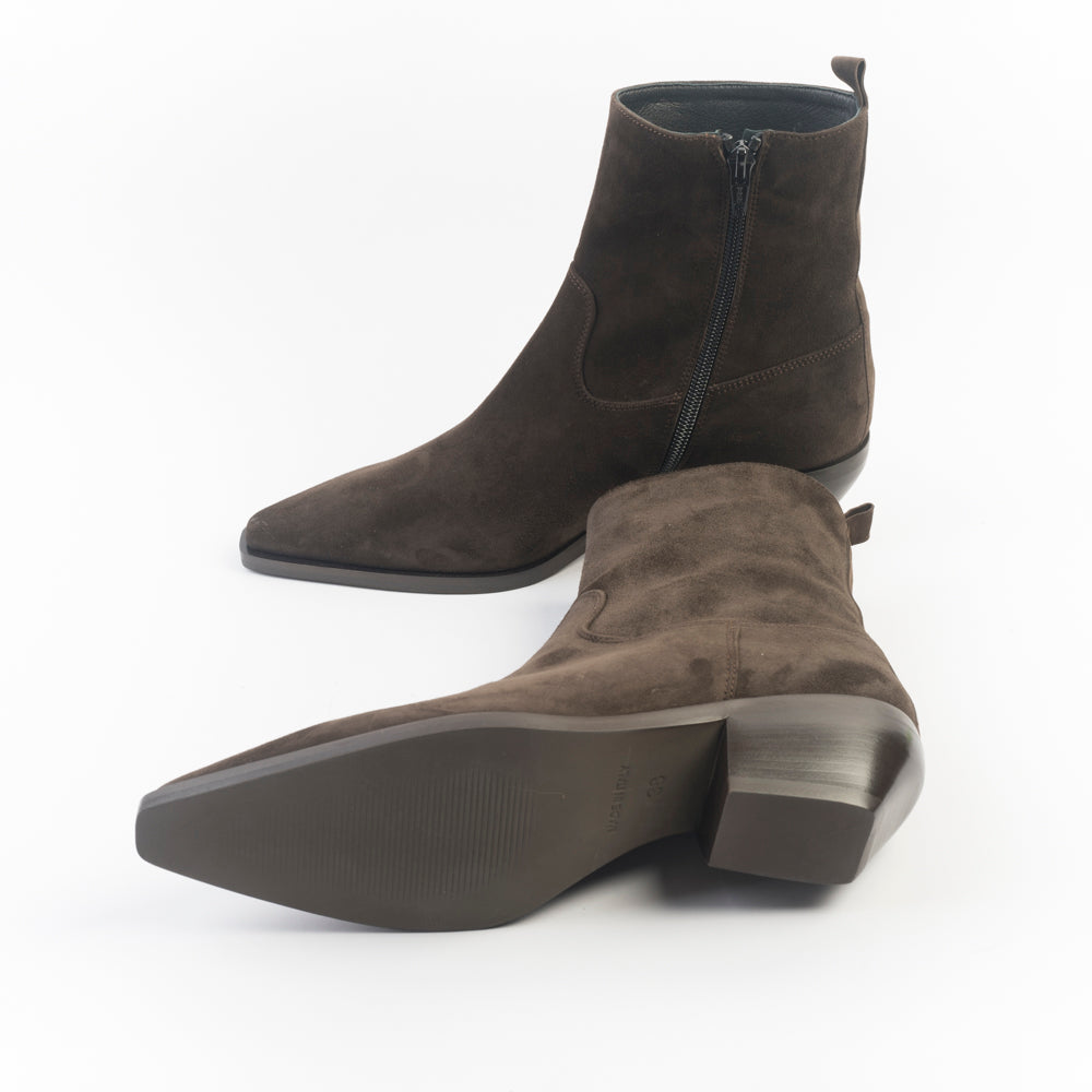 CAPPELLETTOSHOP - Stivaletto Texano - Kira 12 - Velour Testa di Moro