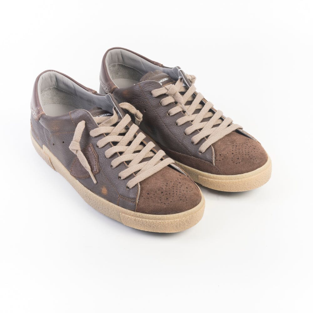 PHILIPPE MODEL - Sneakers - PRLU WRG1 - Vintage Brogue Marrone Scarpe Uomo Philippe Model Paris