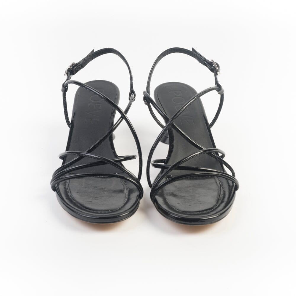 POEVE - FRA10 - Sandali con tacco - Nero Vernice Scarpe Donna POESIE VENEZIANE