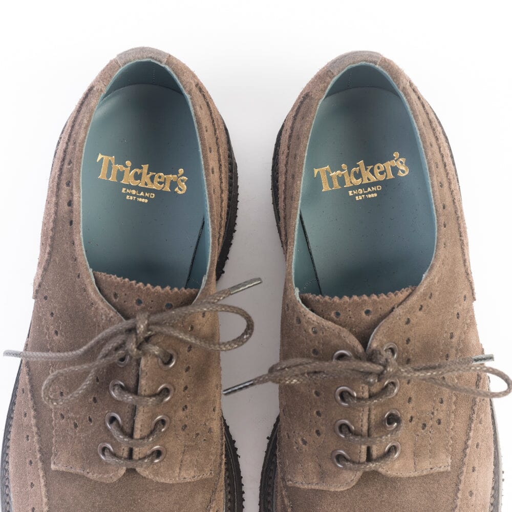 TRICKER'S - Derby - Bourton -5633/576 - Camoscio caffè Scarpe Uomo Tricker's