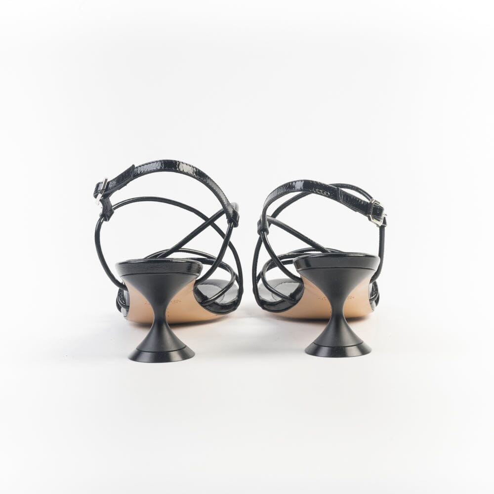 POEVE - FRA10 - Sandali con tacco - Nero Vernice Scarpe Donna POESIE VENEZIANE