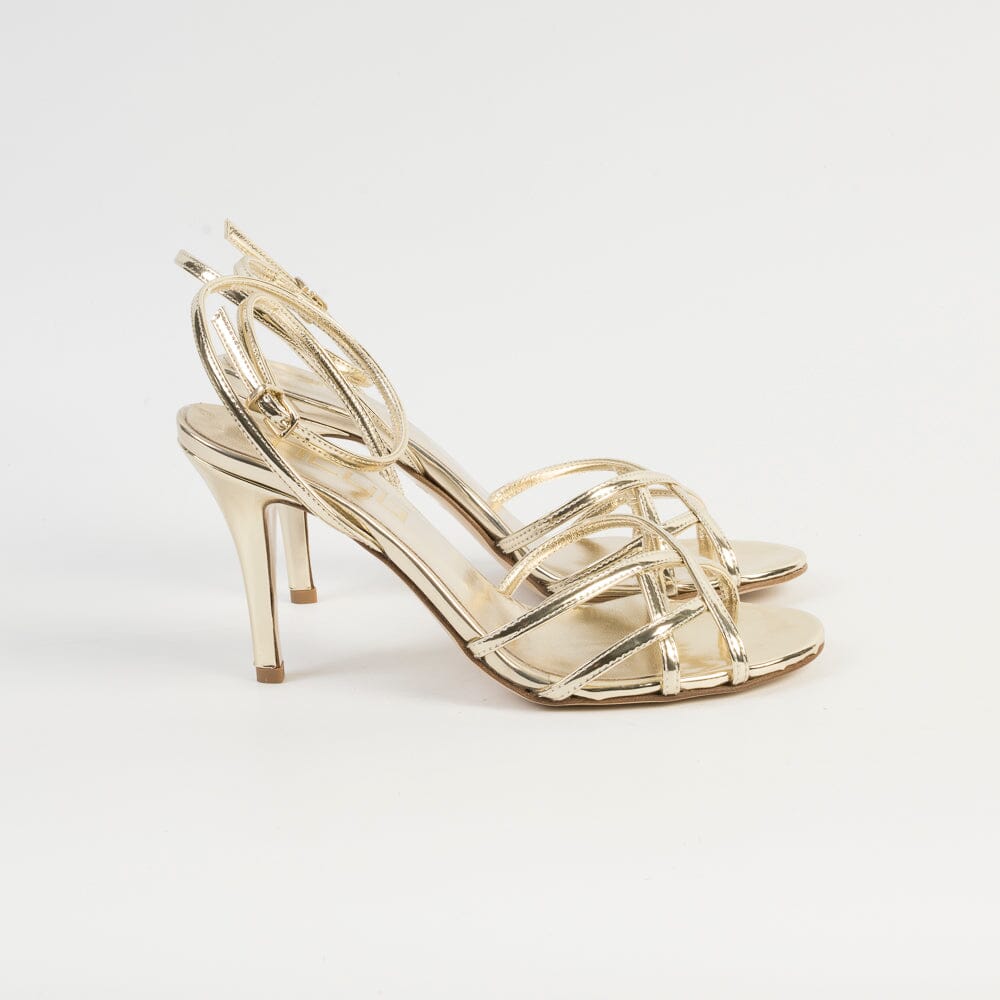 NCUB - Sandali con Tacco - Nina 90 - Platino Specchio Scarpe Donna NCUB