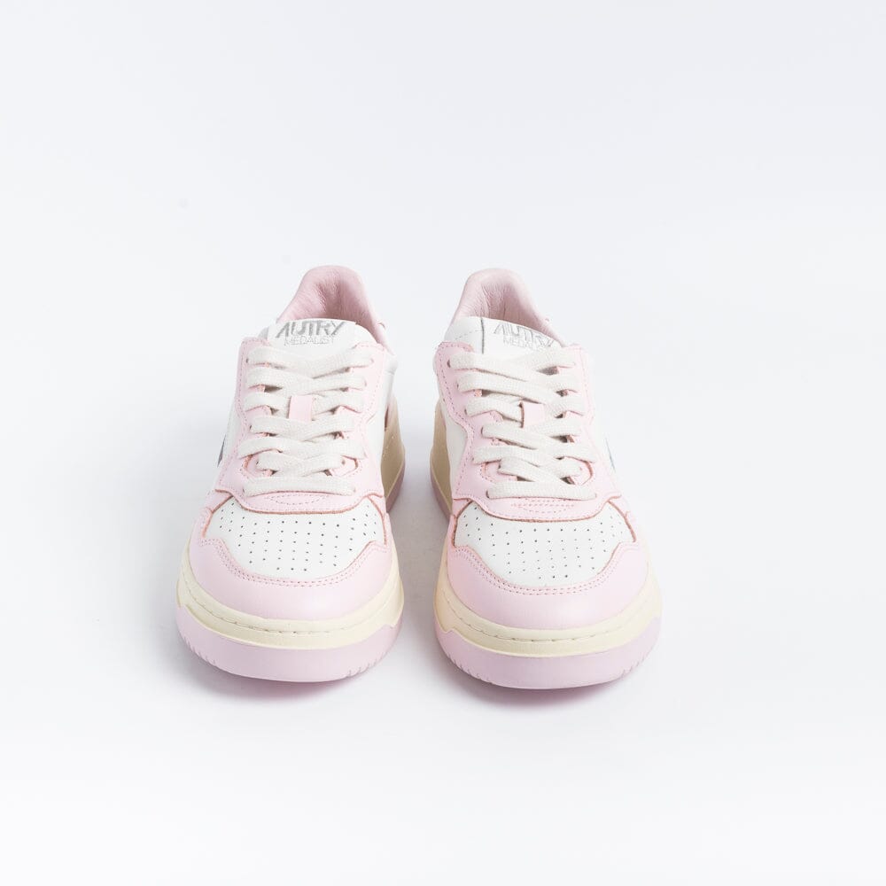 AUTRY - AULW WB37 -Sneakers LOW WOM LEAT - Bianco / Rosa Blush Scarpe Donna AUTRY - Collezione donna 