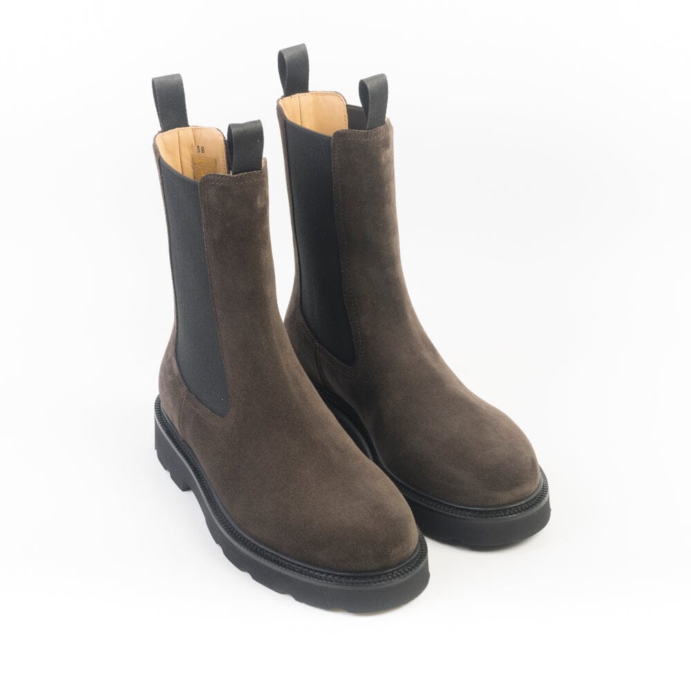 HENDERSON Beatles Boot Libby Dark Brown Suede