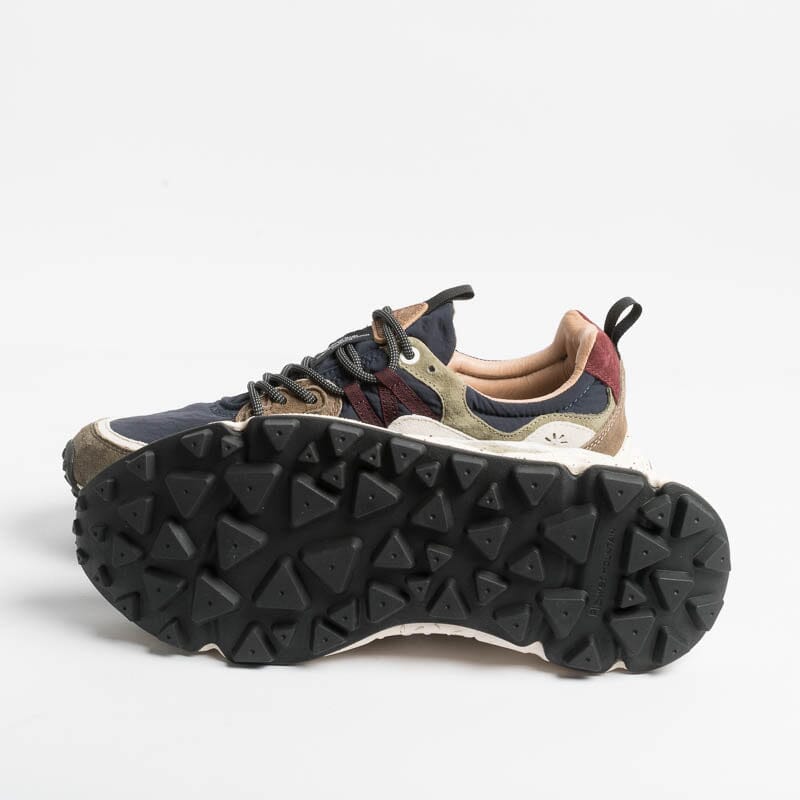 FLOWER MOUNTAIN - Sneakers Yamano 3 - 3D38 Blu/ Marrone Scarpe Uomo FLOWER MOUNTAIN
