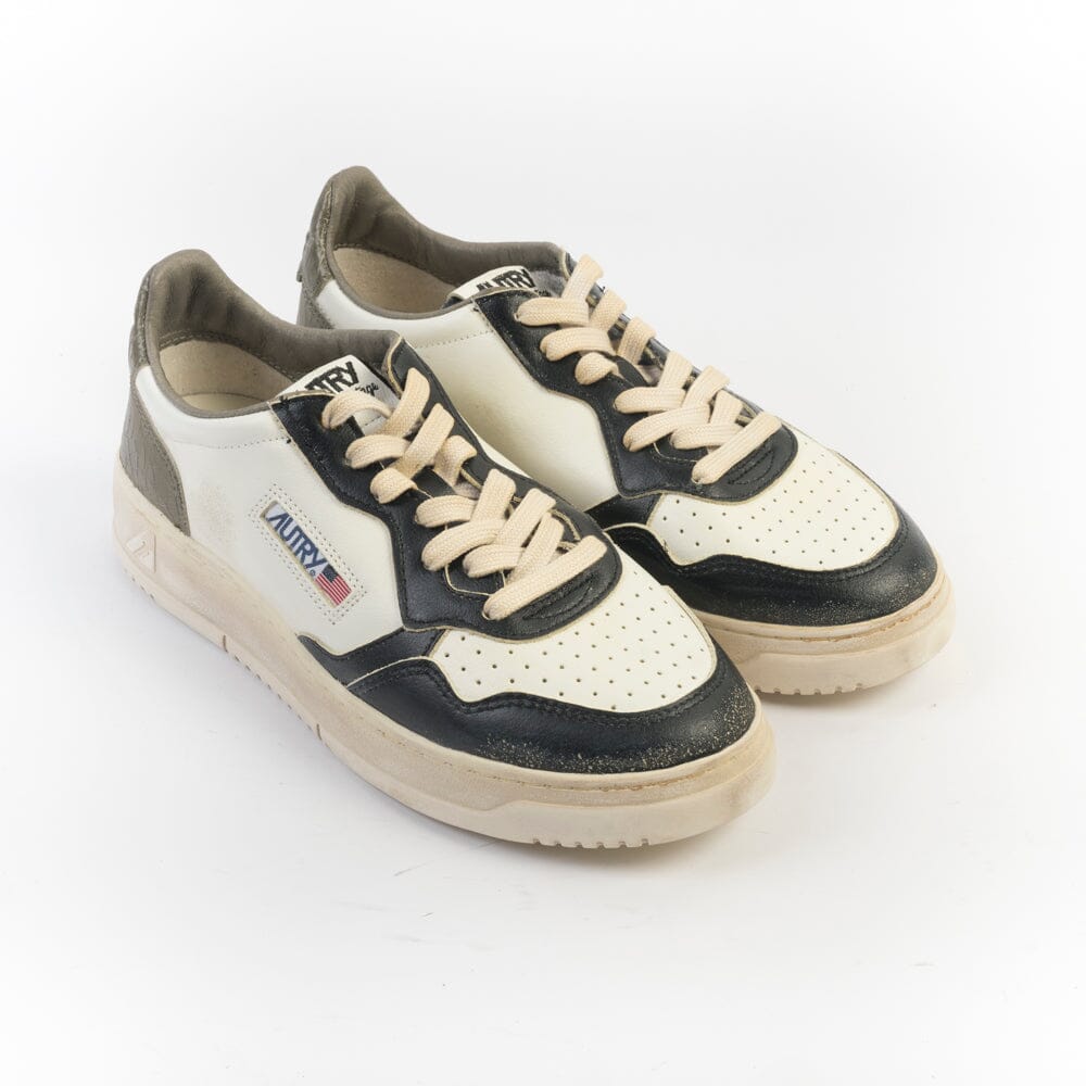 AUTRY - Sneakers AVLM SV46 - LOW MAN LEAT VINTAGE - Nero Scarpe Uomo AUTRY - Collezione uomo