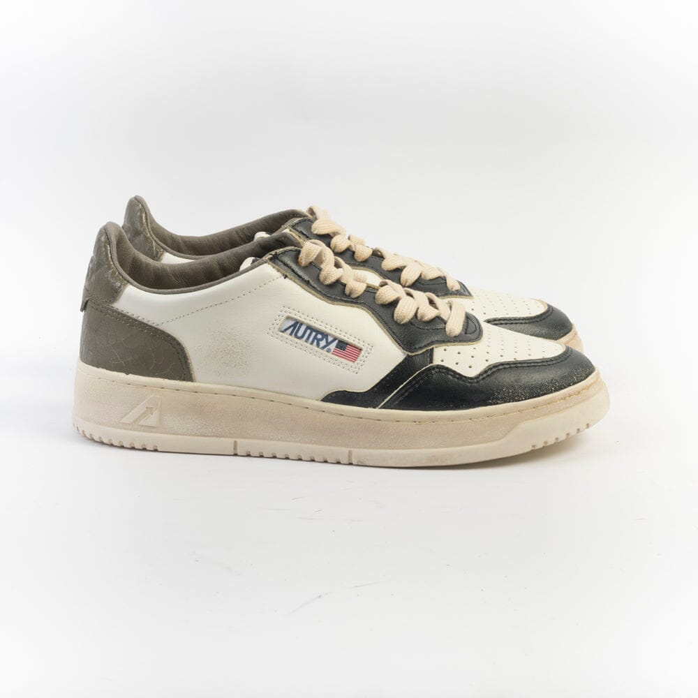 AUTRY - Sneakers AVLM SV46 - LOW MAN LEAT VINTAGE - Nero Scarpe Uomo AUTRY - Collezione uomo