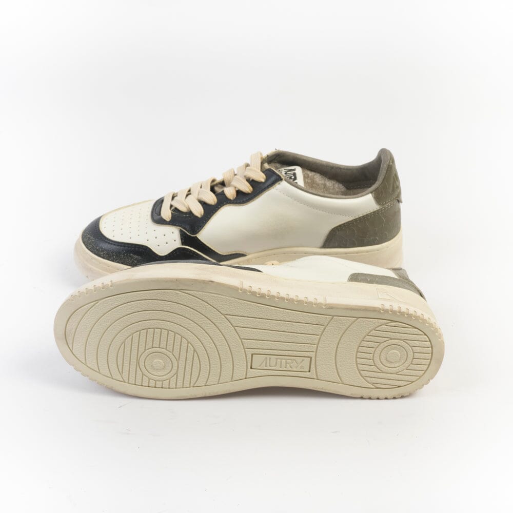 AUTRY - Sneakers AVLM SV46 - LOW MAN LEAT VINTAGE - Nero Scarpe Uomo AUTRY - Collezione uomo