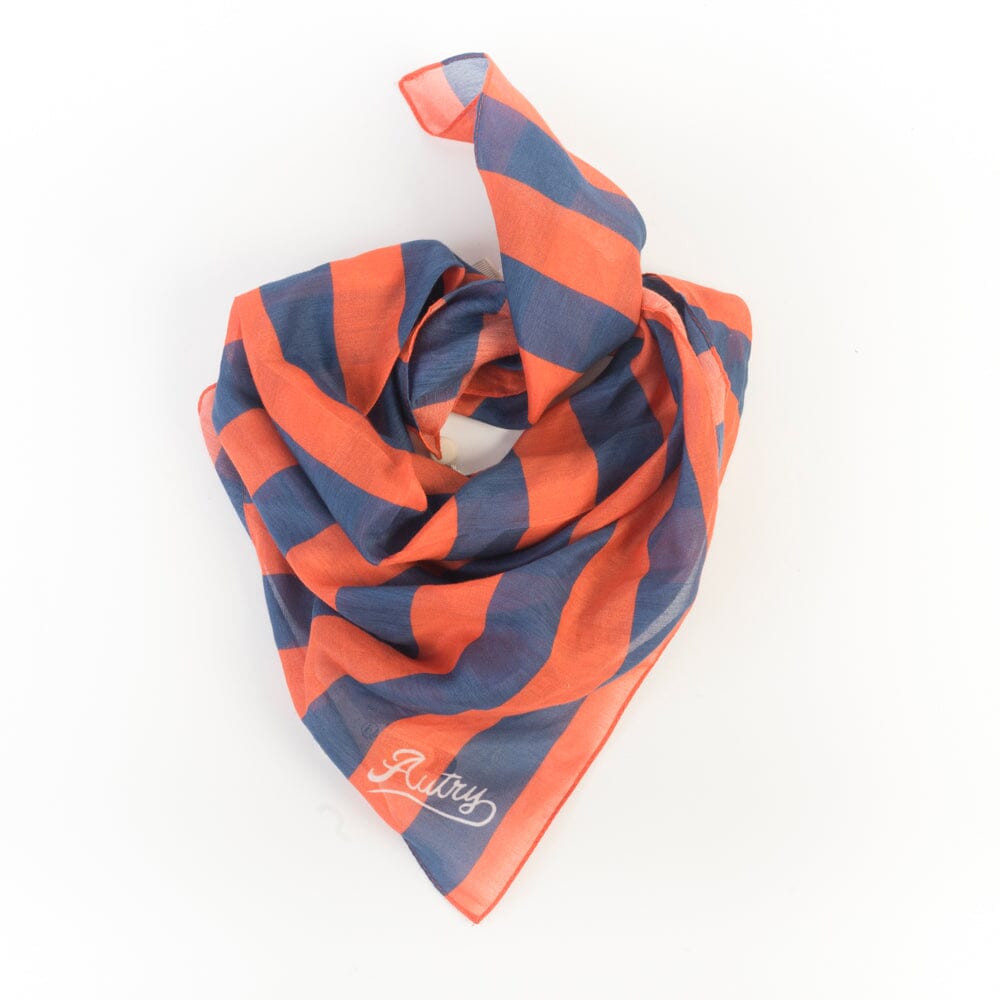 AUTRY - FOPU 087G - Foulard striped - Rosso Blu Accessori Donna AUTRY - Collezione donna