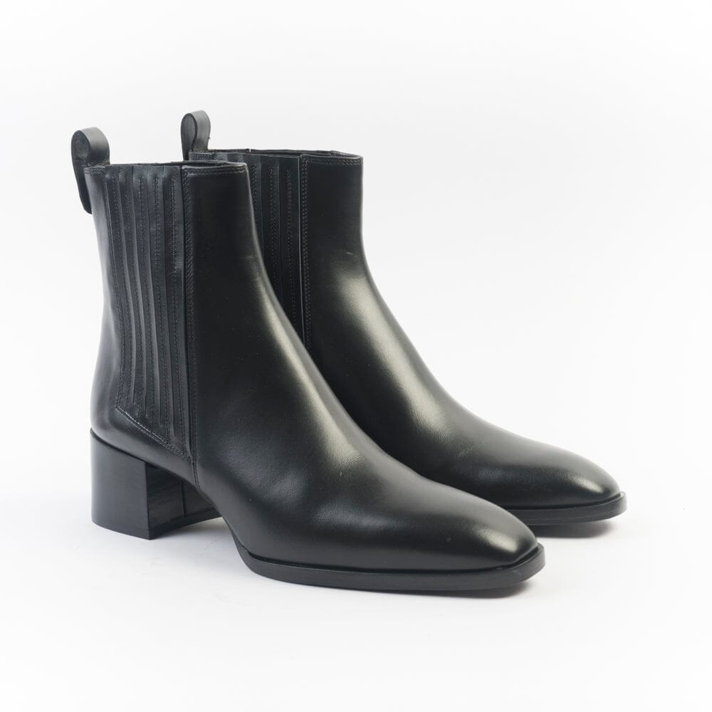 Bottes Eveet 15513 En Cuir Noir à Lacets Et Fermeture éclair Postérieure - Neuves Avec étiquettes