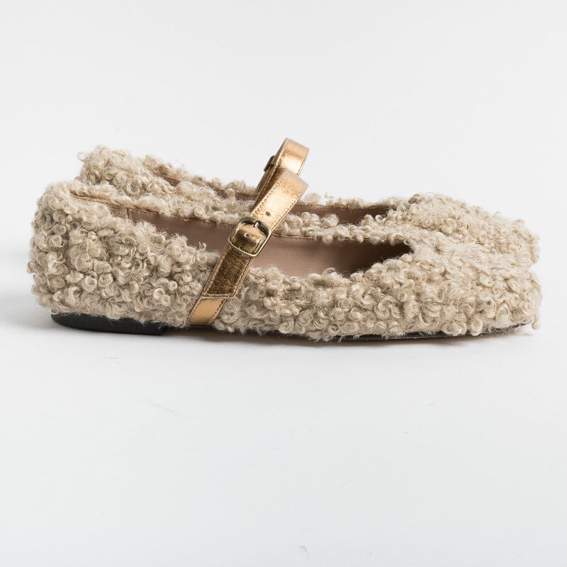 CHEVILLE - Ballerina - Nelda NA - Ricciolo Beige Scarpe Donna CHEVILLE