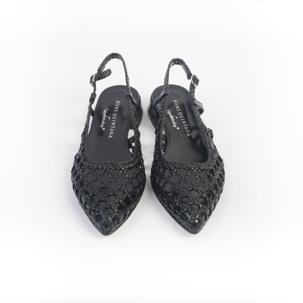 PONS QUINTANA - Sling Back - SONIA - 10799 - Nero Scarpe Donna PONS QUINTANA