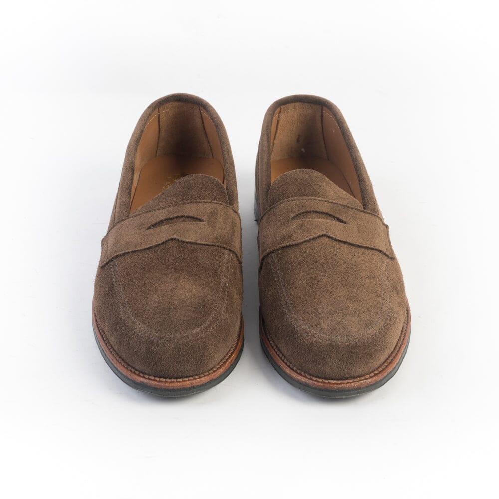 ALDEN - 6224L - Mocassino Sfoderato - Camoscio Dark Brown Scarpe Uomo Alden