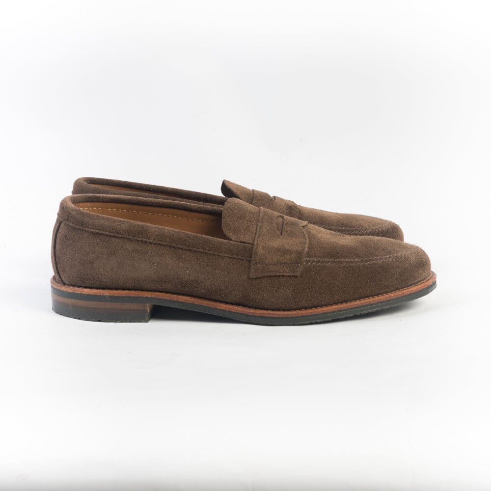 ALDEN - 6224L - Mocassino Sfoderato - Camoscio Dark Brown Scarpe Uomo Alden