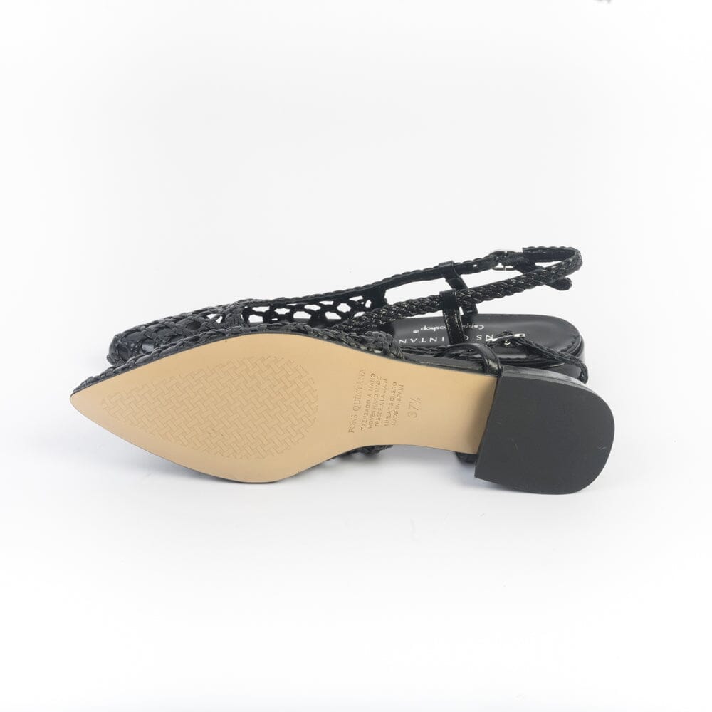 PONS QUINTANA - Sling Back - SONIA - 10799 - Nero Scarpe Donna PONS QUINTANA
