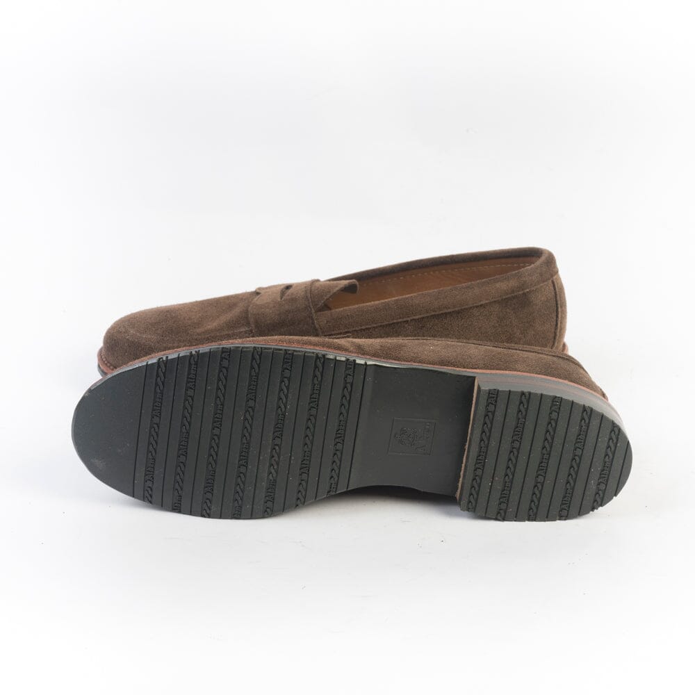 ALDEN - 6224L - Mocassino Sfoderato - Camoscio Dark Brown Scarpe Uomo Alden
