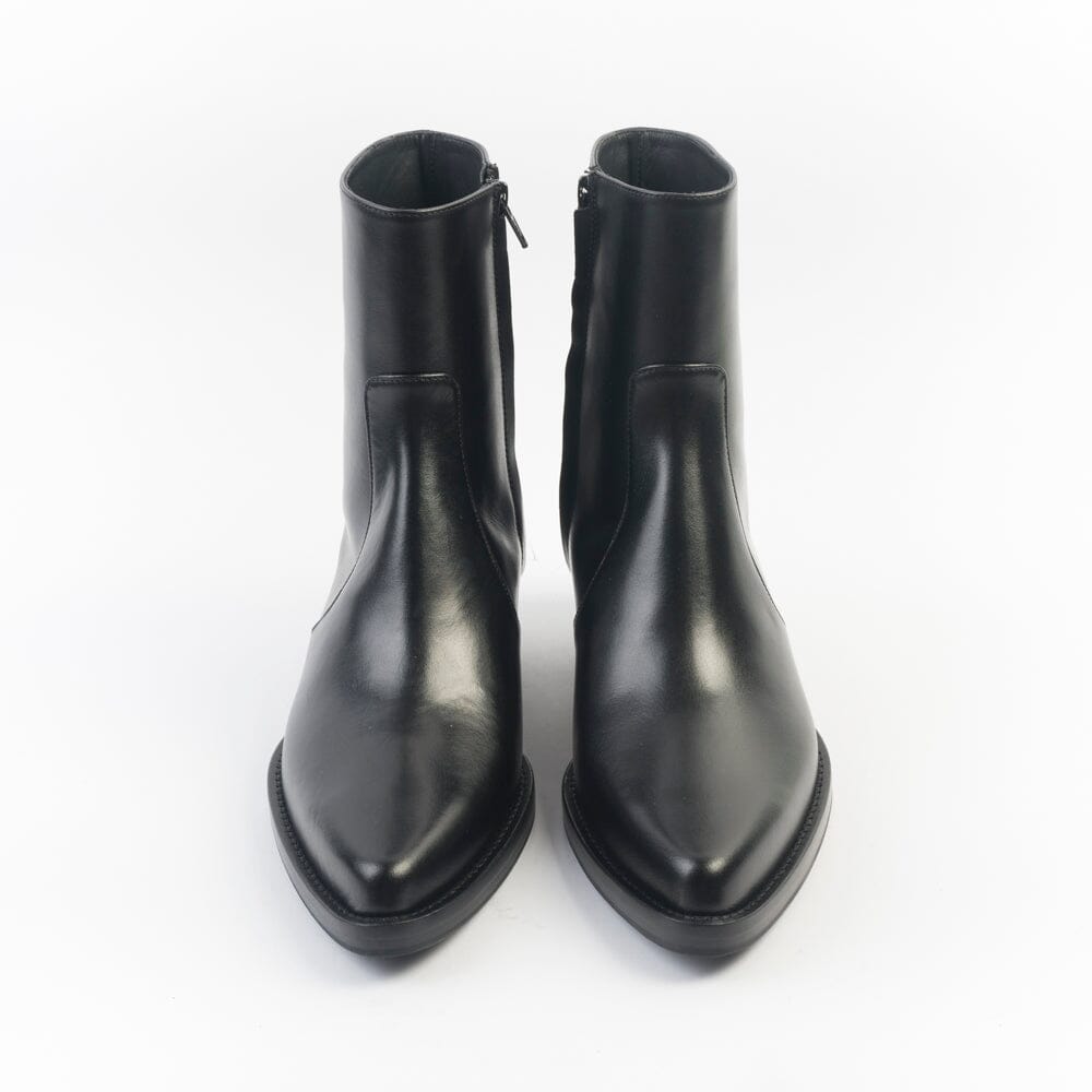 ANNA F - Texano - 9677 - Pelle Nero Scarpe Donna Anna F.