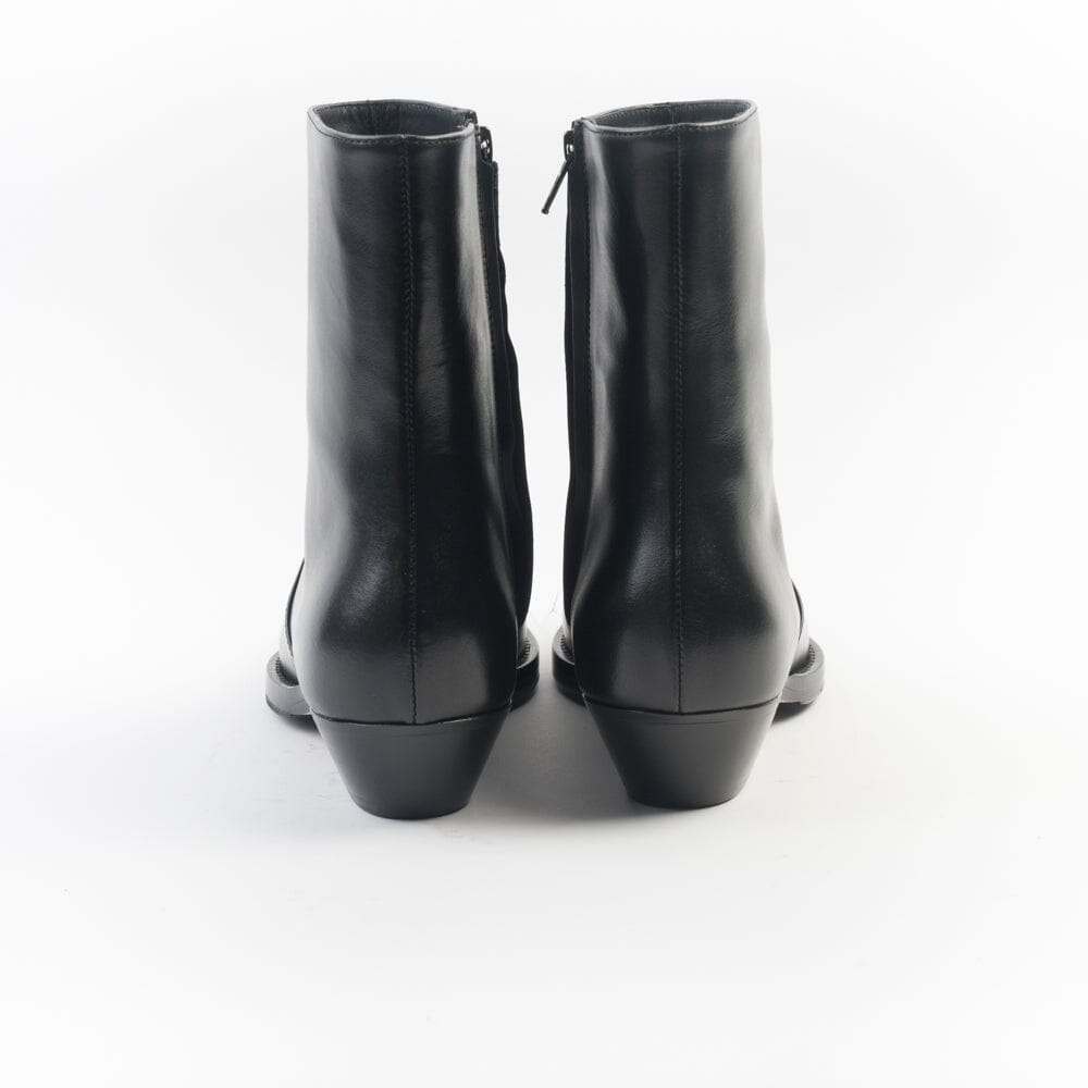ANNA F - Texano - 9677 - Pelle Nero Scarpe Donna Anna F.