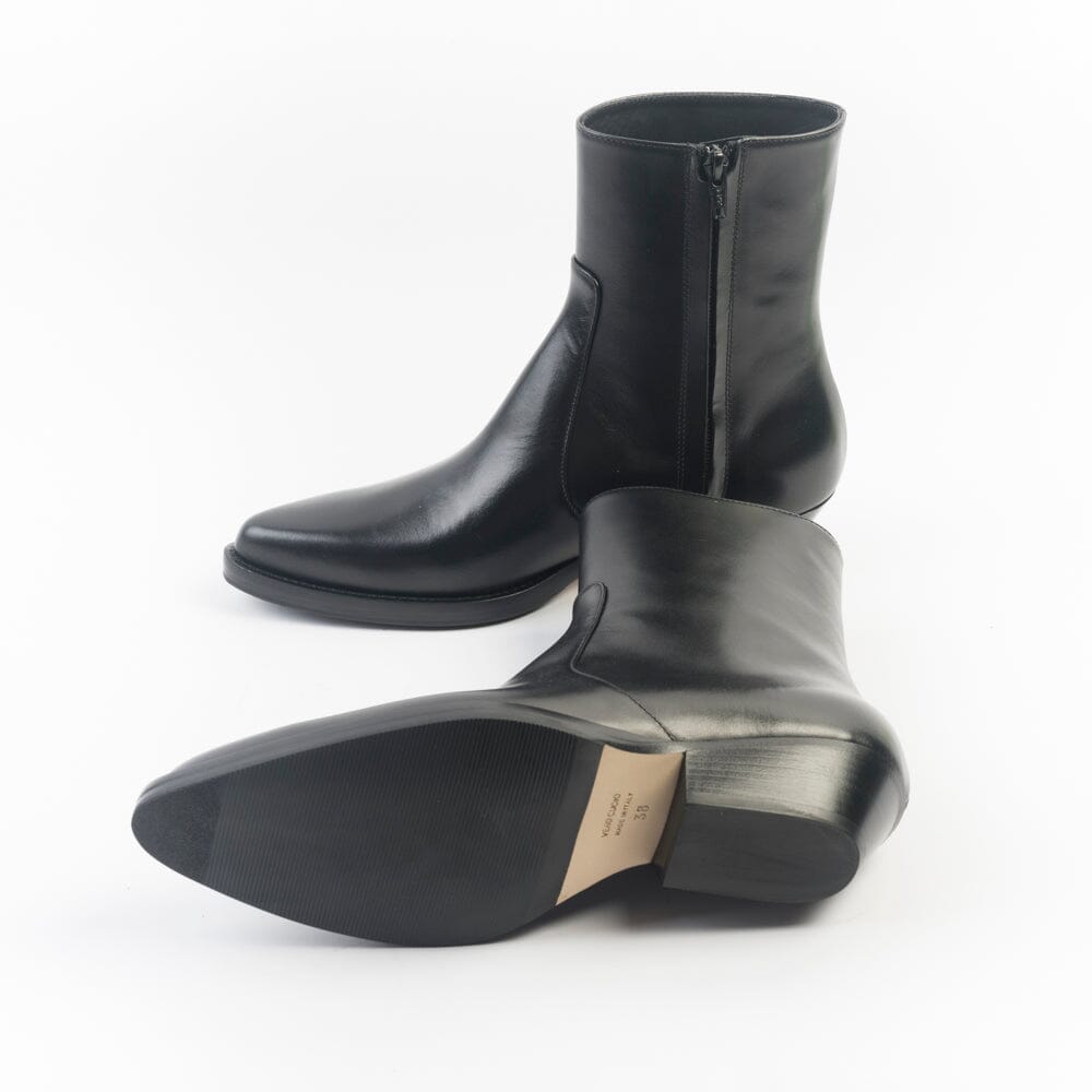 ANNA F - Texano - 9677 - Pelle Nero Scarpe Donna Anna F.