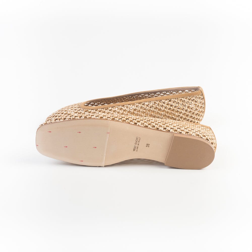 CHEVILLE - Ballerina - DELIA MC - Intrecciata Sabbia Scarpe Donna CHEVILLE