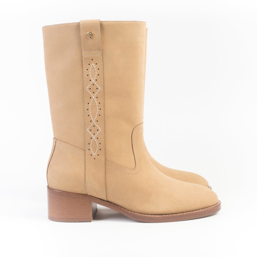 SOCQUE Paris - Stivali - Dune - Camoscio camel Scarpe Donna SOCQUE Paris