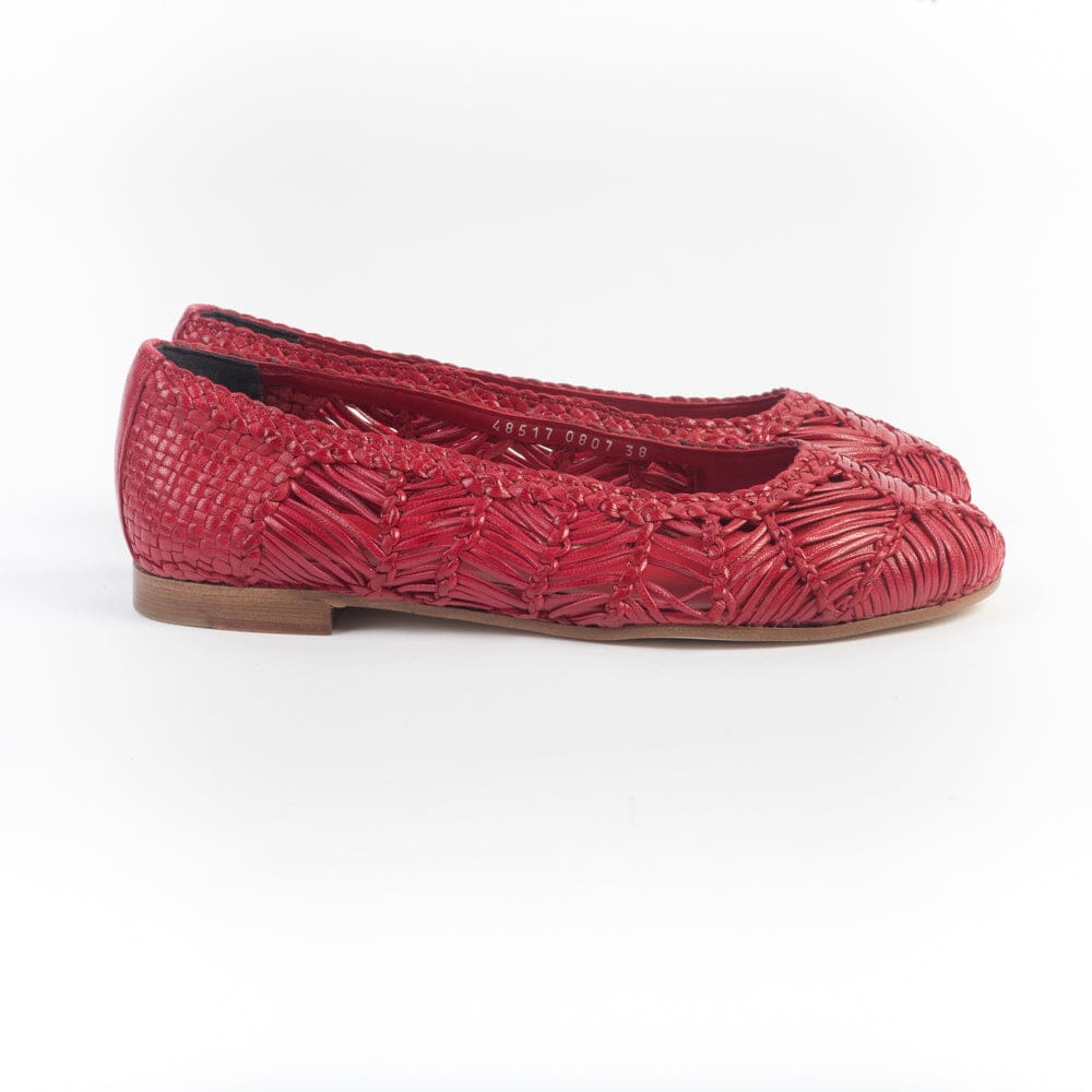 PONS QUINTANA - Ballerina - ATHENA - 10807 - Rosso Rubino Scarpe Donna PONS QUINTANA