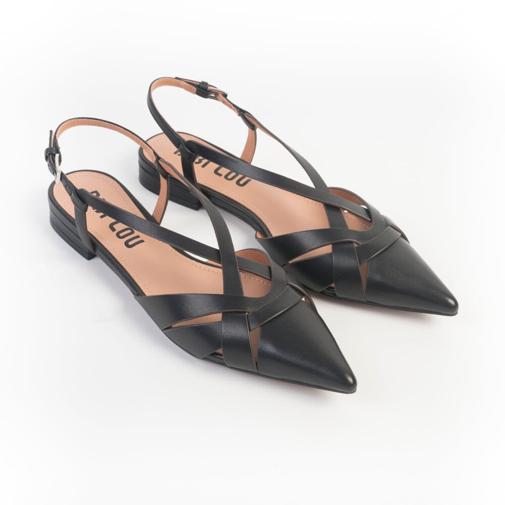 BIBI LOU - Sling Back - 634Z10VK - Pelle Nero Scarpe Donna BIBI LOU