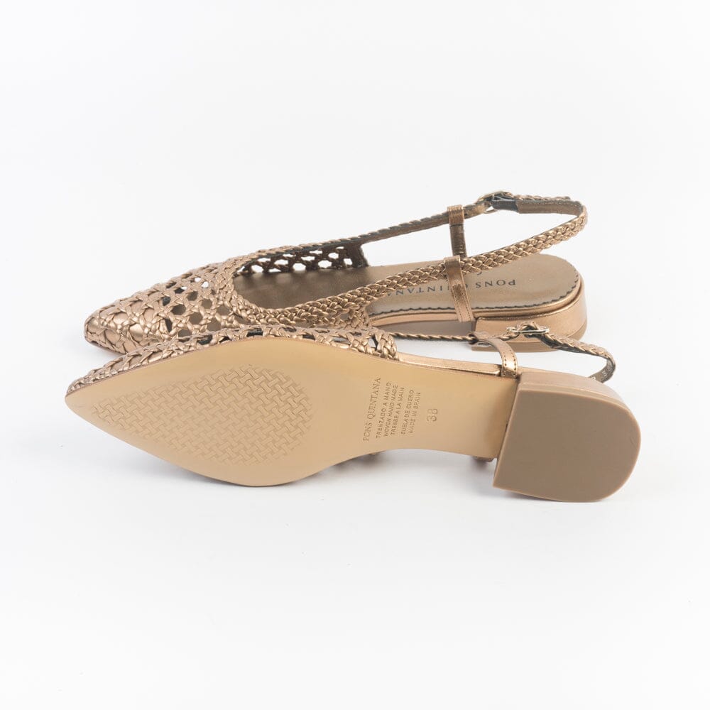 PONS QUINTANA - Sling Back - SONIA - 10799 - Bronzo Oassi Scarpe Donna PONS QUINTANA