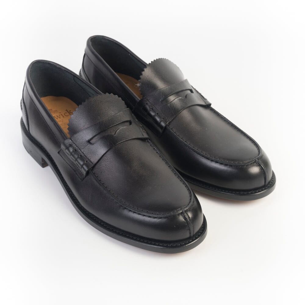BERWICK 1707 - Mocassino - 5169 - Chateaubriand Nero Cuoio Scarpe Uomo Berwick 1707
