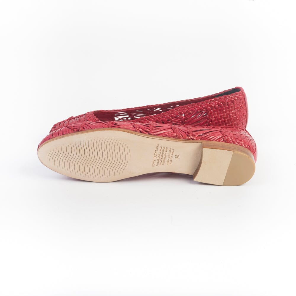 PONS QUINTANA - Ballerina - ATHENA - 10807 - Rosso Rubino Scarpe Donna PONS QUINTANA