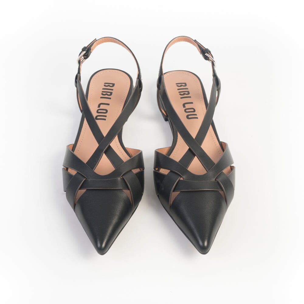 BIBI LOU - Sling Back - 634Z10VK - Pelle Nero Scarpe Donna BIBI LOU