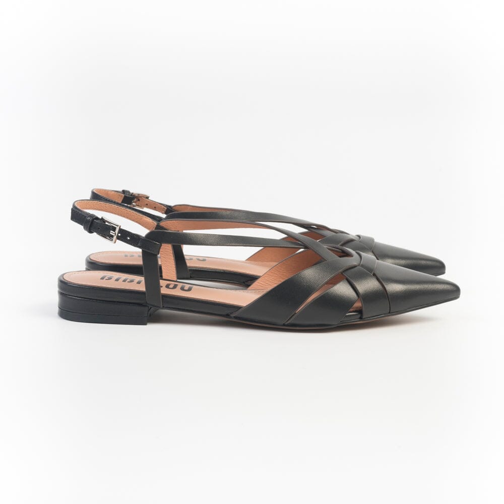 BIBI LOU - Sling Back - 634Z10VK - Pelle Nero Scarpe Donna BIBI LOU