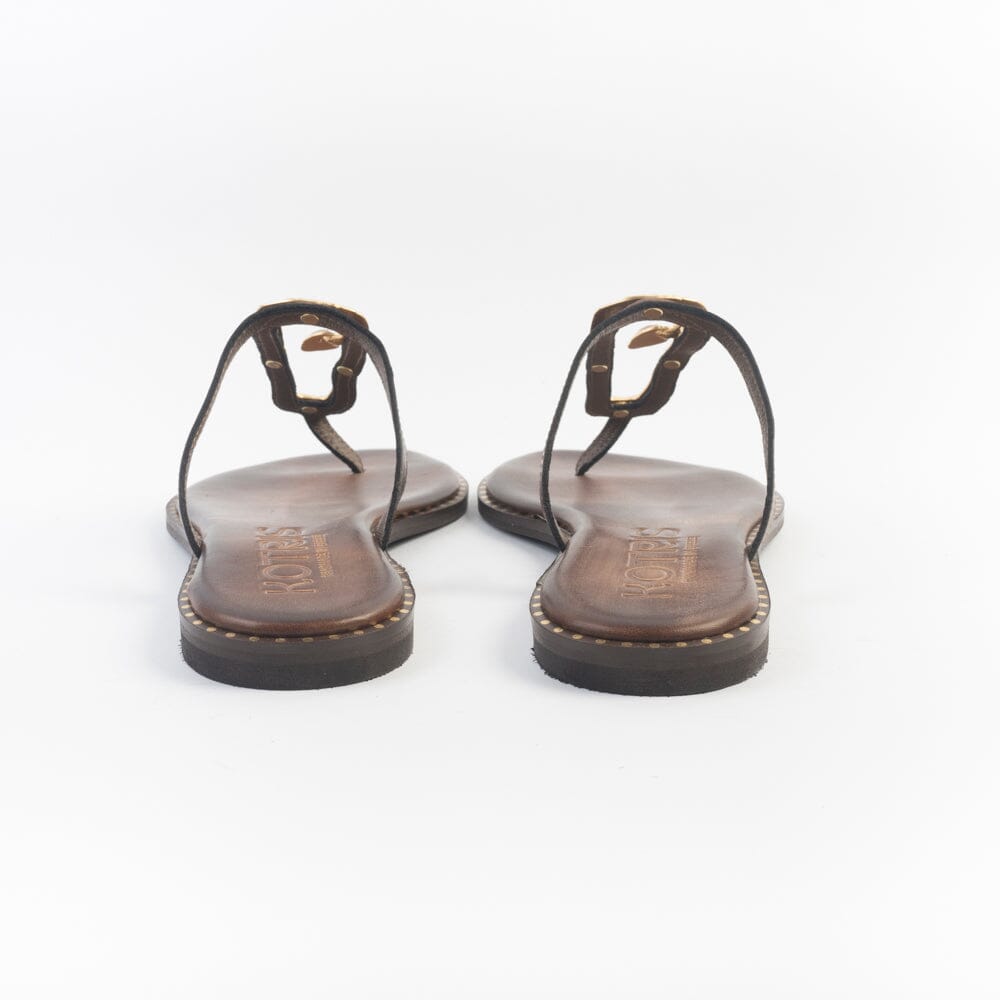 MAKIS KOTRIS - Sandali Bassi 02-310 - Chocolate Scarpe Donna MAKIS KOTRIS