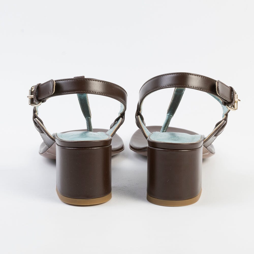 RELAC - Sandali con Tacco Mod. 004 - Pelle Testa di Moro Scarpe Donna RELAC