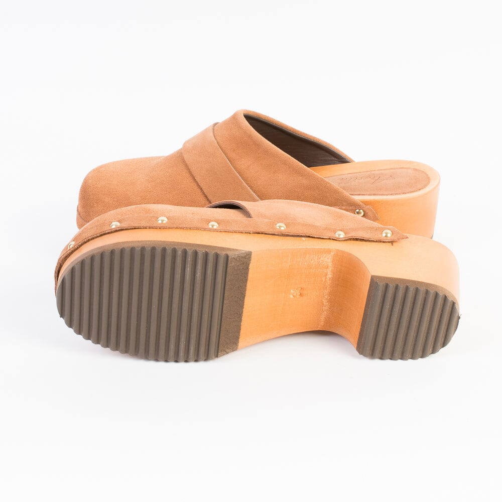 ARGILLA - Sabot - ASIAGO - Camoscio Brandy Scarpe Donna ARGILLA - Collezione Donna