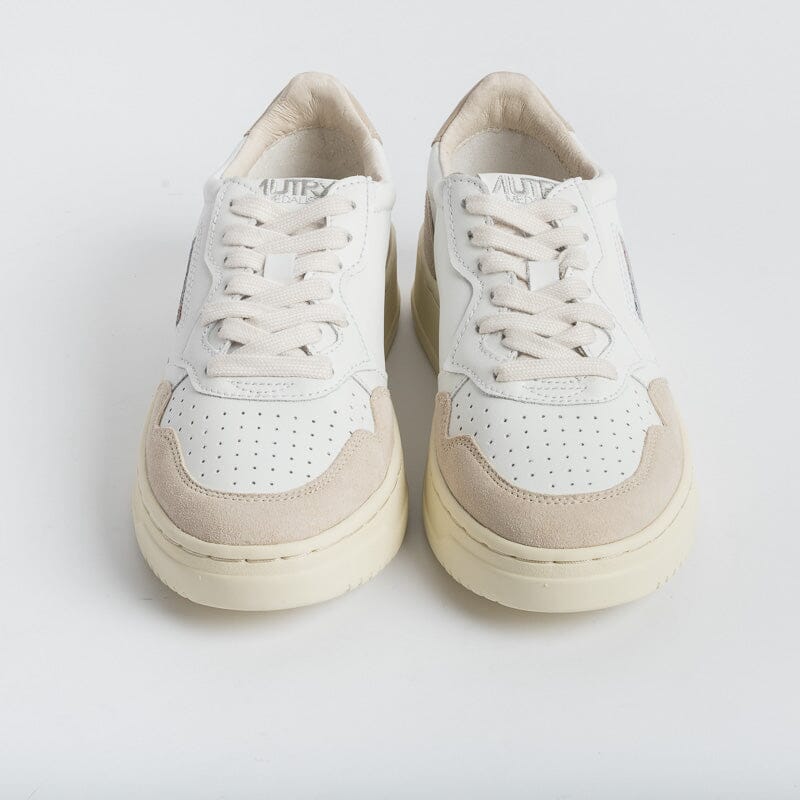 AUTRY - AULW LS58 - Sneakers LOW WOM LEAT - Bianco Beige Pepper Scarpe Donna AUTRY - Collezione donna