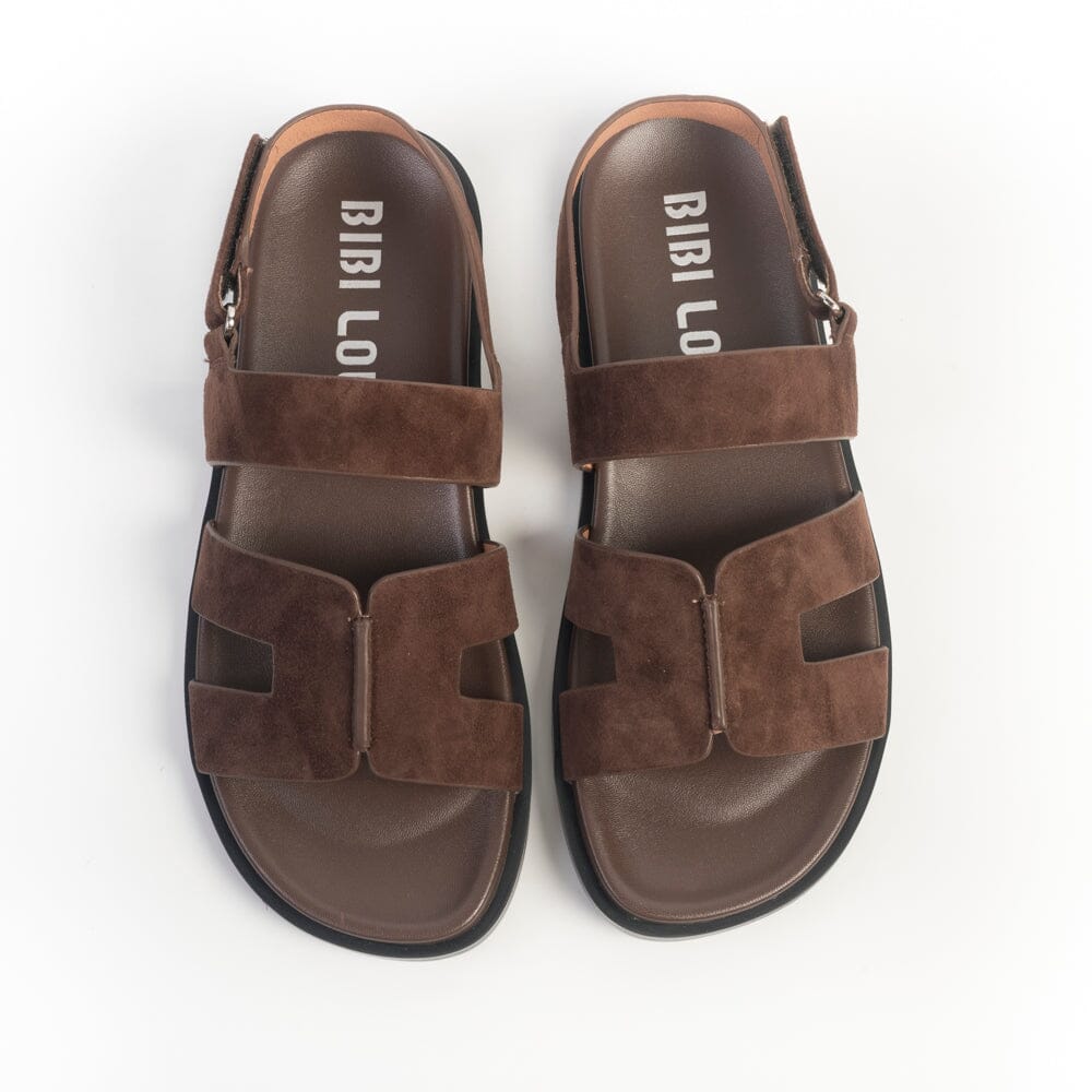 BIBI LOU - Sandali bassi - 532Z32VK - Camoscio Testa di Moro Scarpe Donna BIBI LOU