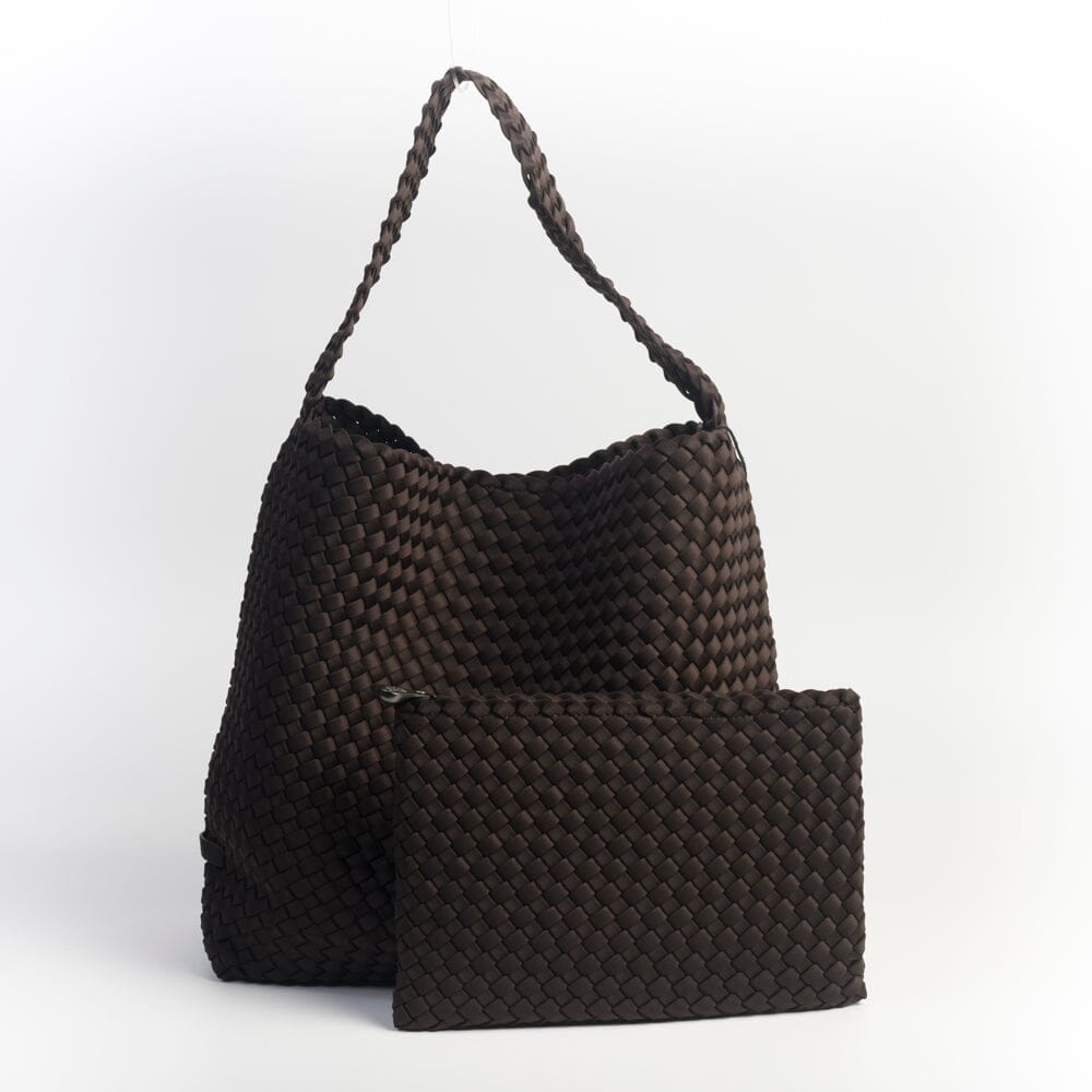 NAGHEDI - Borsa a spalla - Nomad Hobo Medium - Cioccolato Borse NAGHEDI