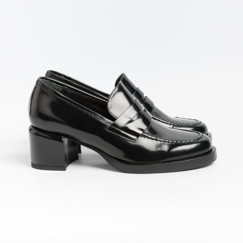 POESIE VENEZIANE - Mocassino Decolletè - SMA23 - Abrasivato Nero Scarpe Donna POESIE VENEZIANE