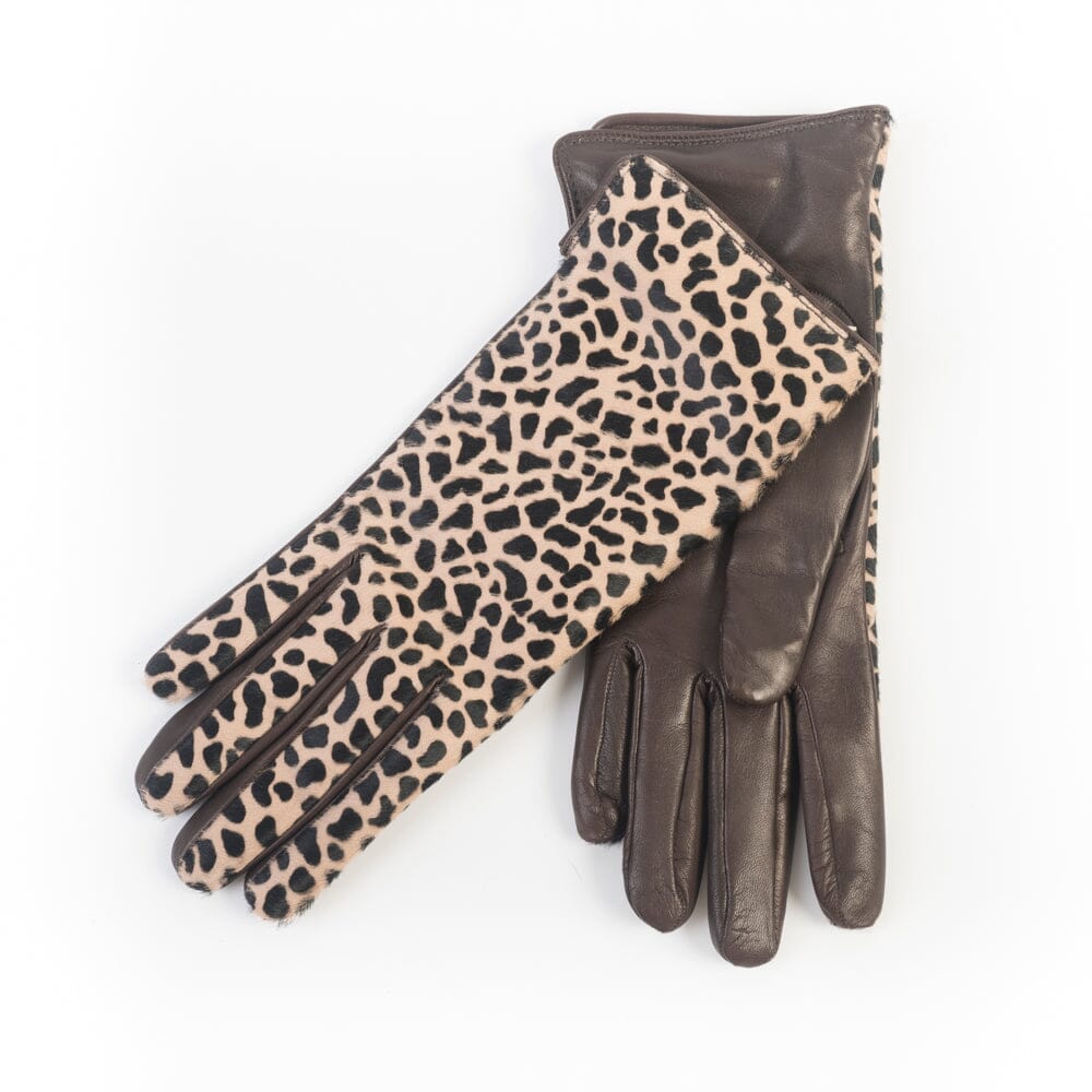 Cappellettoshop - Guanti - Cavallino - PL07 - Animalier marrone Accessori Uomo CappellettoShop