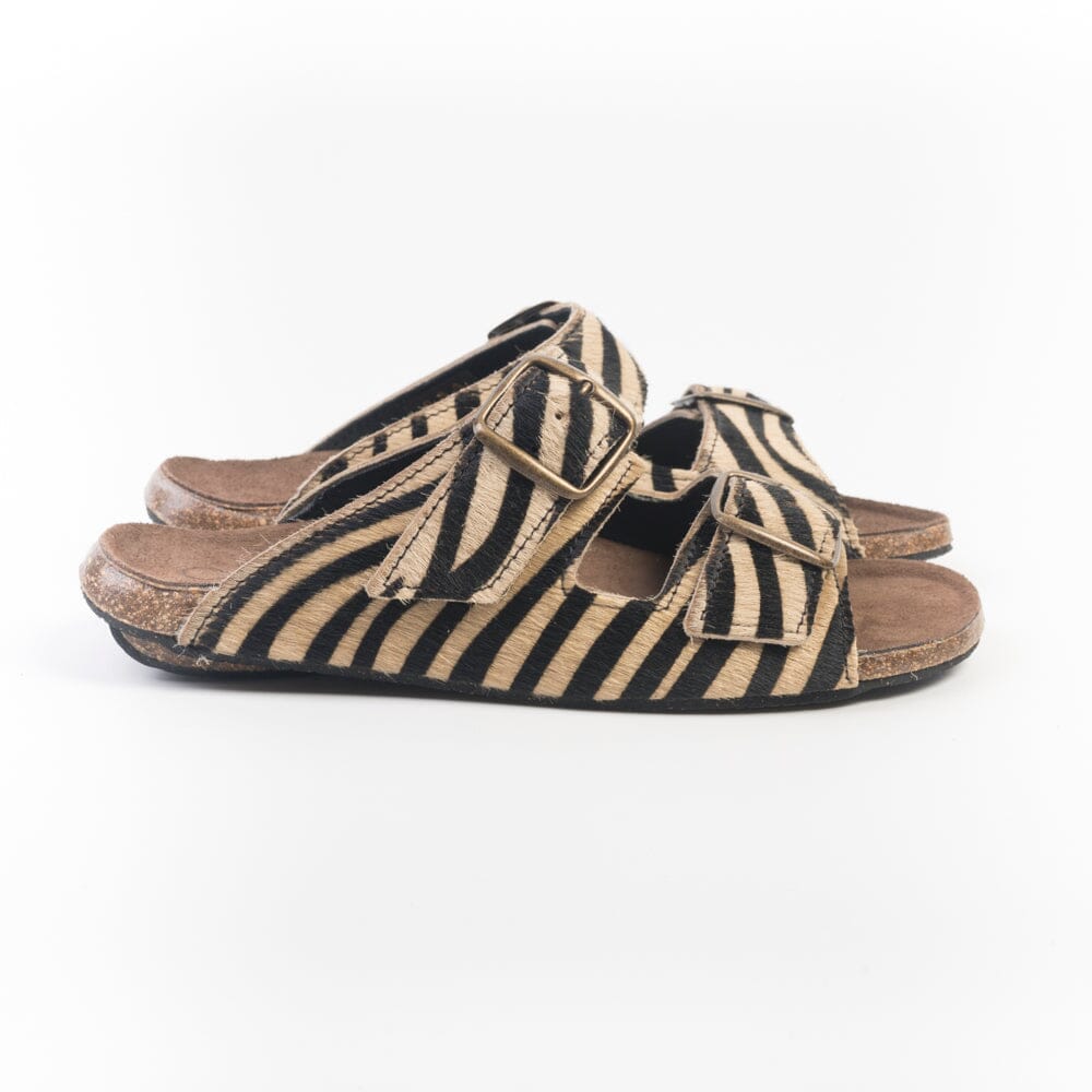 BOSABO - Sandali bassi - 430 - Zebra Beige Scarpe Donna BOSABO
