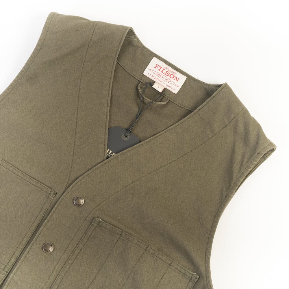 FILSON - Mackinaw Wool Vest - FMGILL0061 - Otter Green Abbigliamento Uomo FILSON