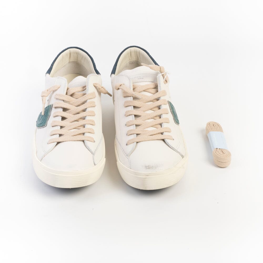 PHILIPPE MODEL - Sneakers - PRLU VD06 - Bianco verde blu Scarpe Uomo Philippe Model Paris