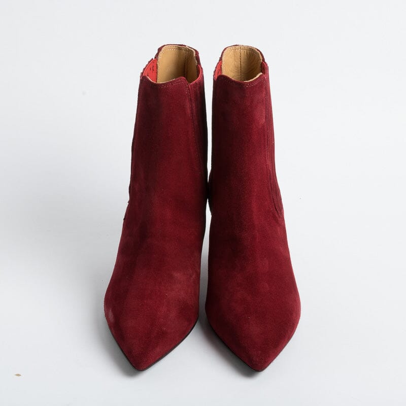 ANNA F - Stivaletto - 9884 - Velour Carmino Scarpe Donna Anna F.