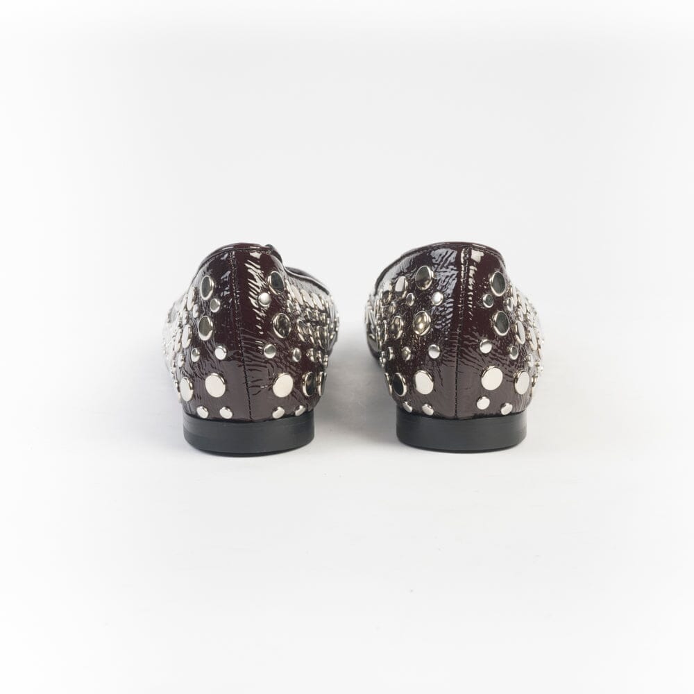 ANNA F - Ballerina - 1831 - Borchie Bordeaux Scarpe Donna Anna F.