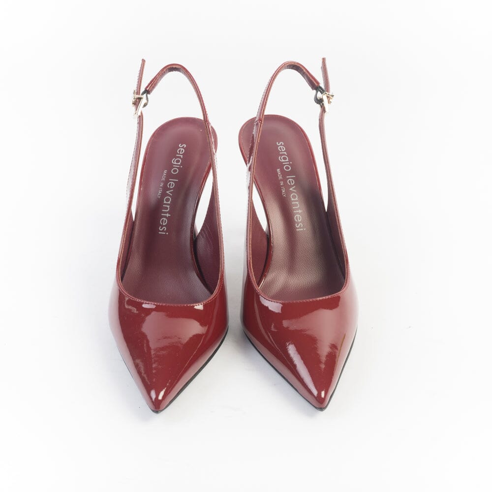 SERGIO LEVANTESI - Sling Back - DARIA - Vernice Chianti Scarpe Donna SERGIO LEVANTESI