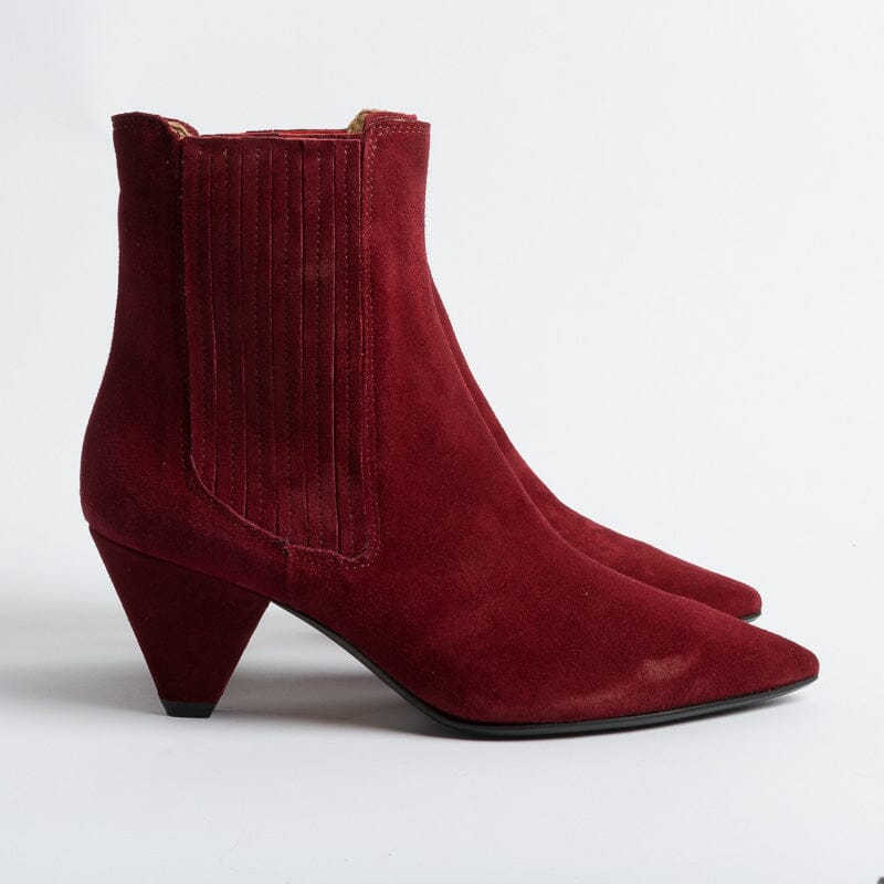 ANNA F - Stivaletto - 9884 - Velour Carmino Scarpe Donna Anna F.