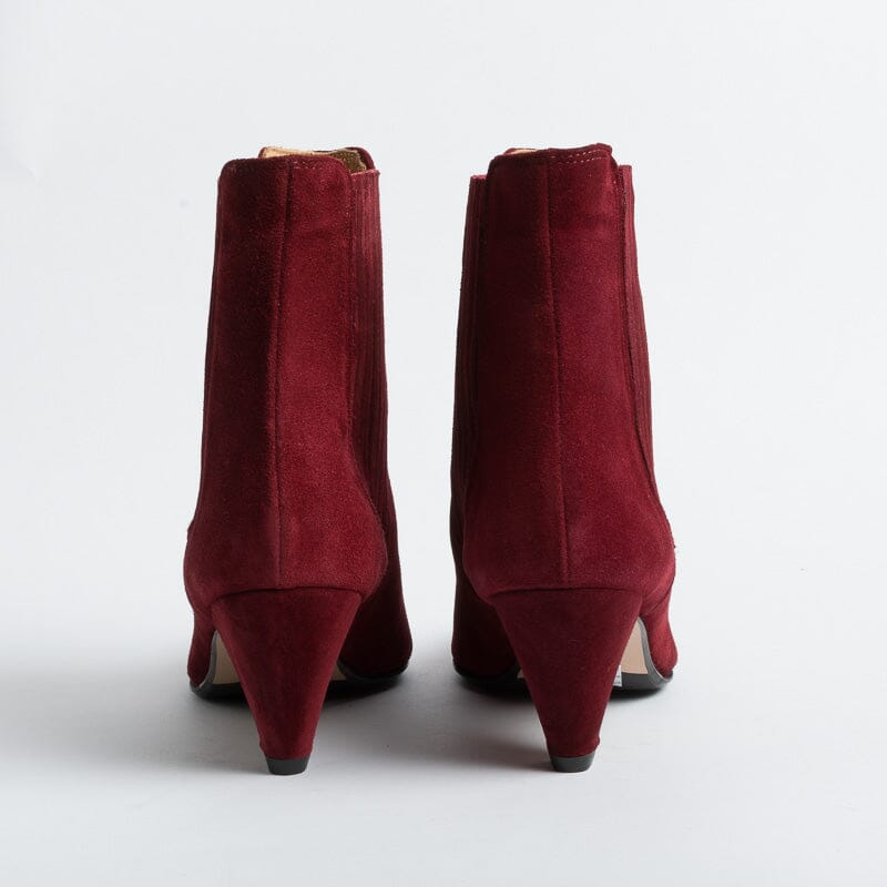 ANNA F - Stivaletto - 9884 - Velour Carmino Scarpe Donna Anna F.
